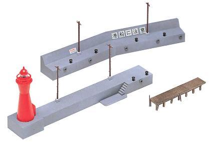 Green Max N Gauge Pre-painted Breakwater & Lighthouse Red/White 2624 Model Railroad Supplies