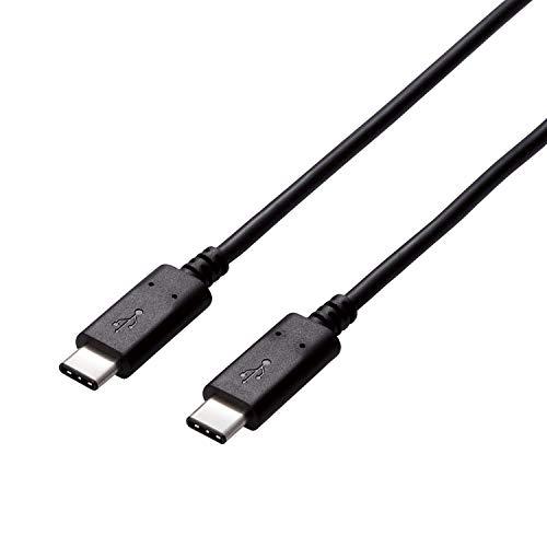 ELECOM USB Cable Type C (USB C to USB C) 1.5m USB 2.0 Certified 5A Output Max 480Mbps Black U2C-CC5P15NBK