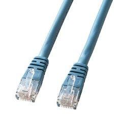 Sanwa Supply Enhanced Category 5 Single-Wire LAN Cable 15m Blue KB-T5T-15BLN