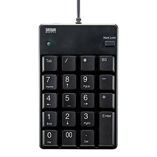 Sanwa Supply USB 2.0 Hub with Numeric Keypad, Black NT-17UH2BKN
