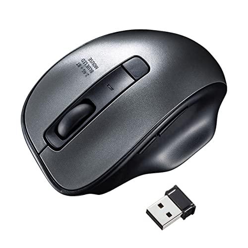 Sanwa Supply Wireless Blue LED Combo Mouse (Gunmetal) MA-WBTBL135GM