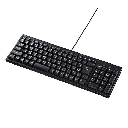Sanwa Supply Compact Keyboard with USB Hub SKB-KG2UH2BK Black with Numeric Keypad