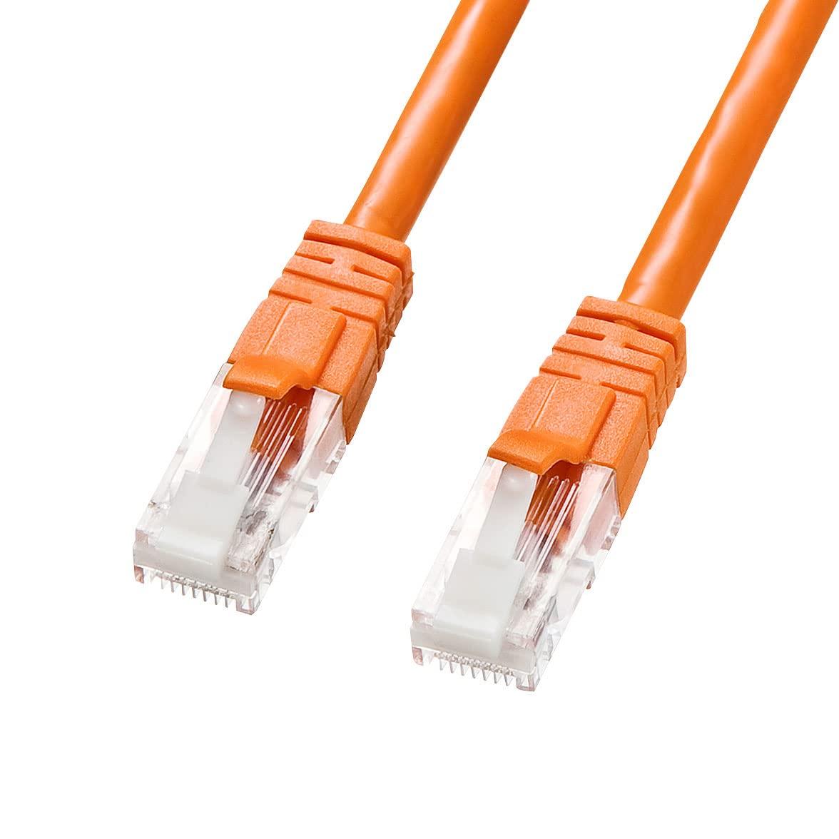 Sanwa Supply Anti-Snapping Category 6 LAN Cable (Orange, 10m) KB-T6TS-10DN
