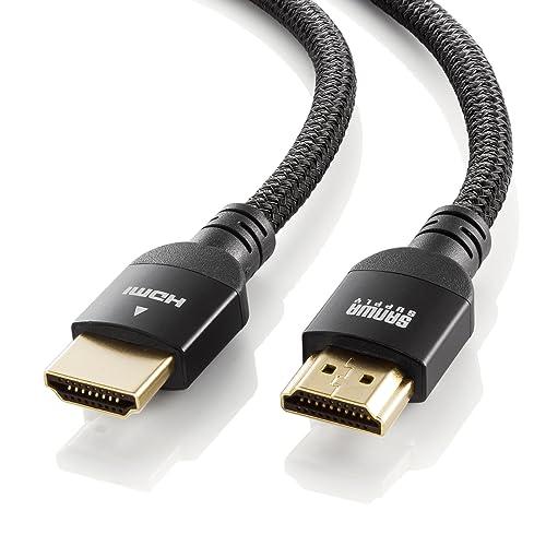 Sanwa Supply High-Speed HDMI Nylon Mesh Cable (Black, 3m) KM-HD20-NM30