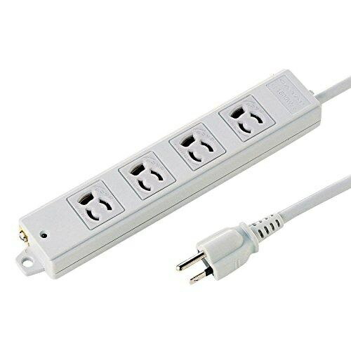 Sanwa Supply Construction Site Tap (4 Outlets, 2m) TAP-KS4-2