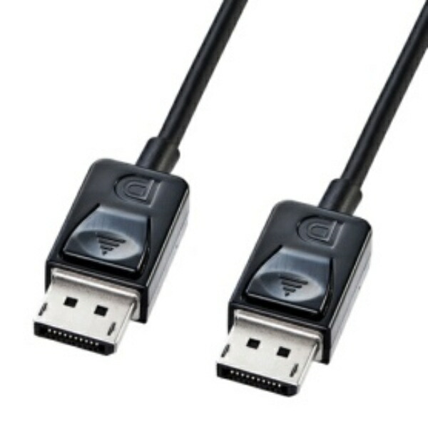 Sanwa Supply DisplayPort Cable (Male-Male) 2.0m 4K60Hz Compatible Black KC-DP2K