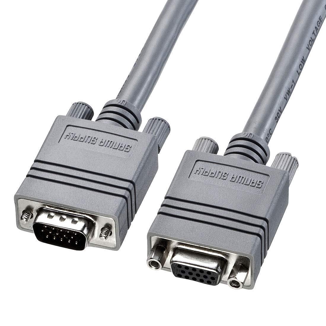 Sanwa Supply CRT Composite Coaxial Cable 2m Light Gray KB-CHD152FK2