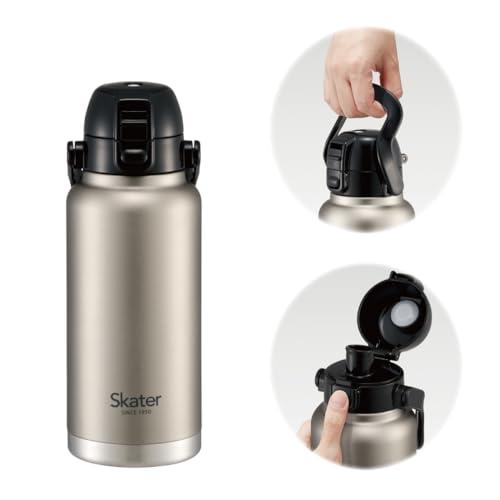 Skater Stainless Steel Direct Bottle with Handle 1000ml Water Bottle Mug Bottle Silver STD10H-A