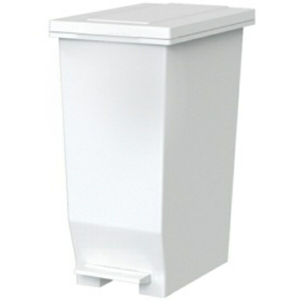 Asbel Lidded Trash Can for Diapers & Pet Pads 45L Airtight Evan MP Airtight Pedal Odor-Proof White A6302
