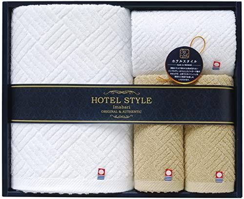 Japan U-Tensil Towel Set (1 Bath Towel, 2 Face Towels, 1 Hand Towel) Queen's Imabari Hotel Style II TQS5007715