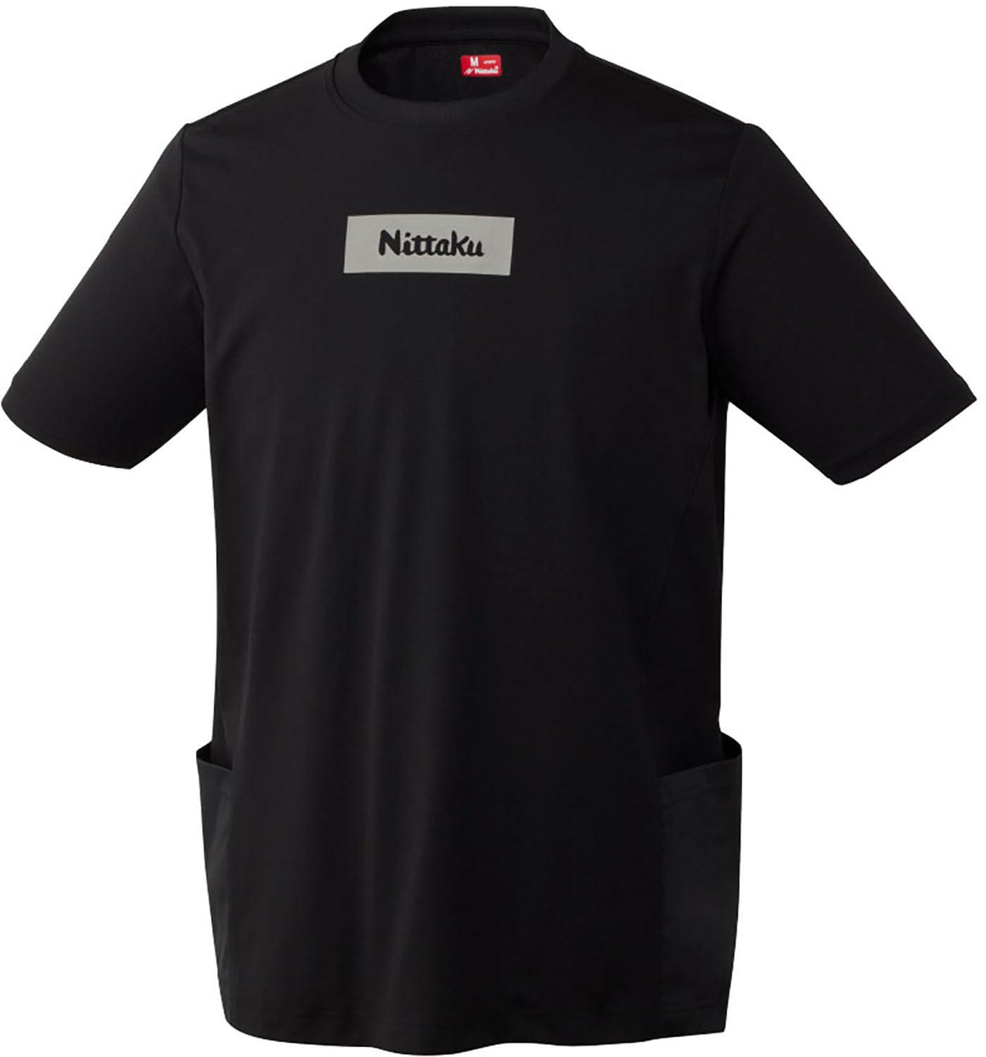 [Nittaku] W-Pocket T-Shirt NX2017 Black SS