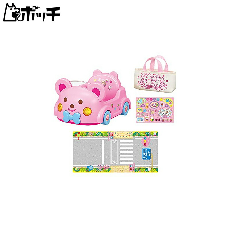 Pilot Corporation Meru-chan Care Parts Let's Go for a Drive Bear Car For ages 3 and up
