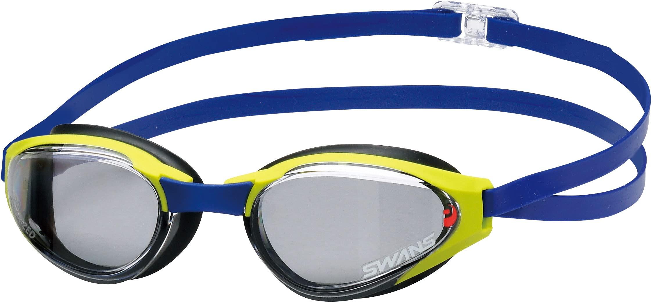 [Swans] Made in Japan Swimming Goggles Asender SR-81PPAF CLA Clear × Polarized Smoke ASENDER Racing with Cushion FINA Certified