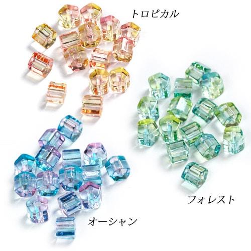 Vitrail Beads Glass 4×5mm 15 pieces