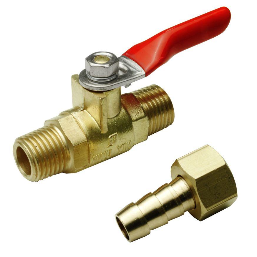 AP R1/4 Air Cock with Hose Joint ｜ Air Tool Accessories Parts for Air Compressor Replacement and Adjustment