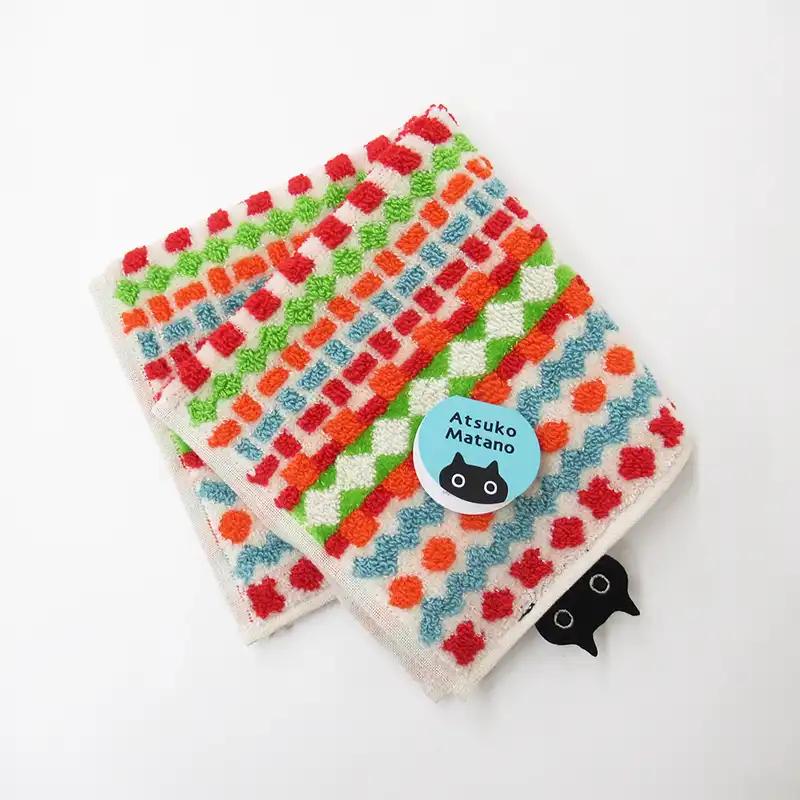 Atsuko Matano / Towel Handkerchief Mosaic Ivory