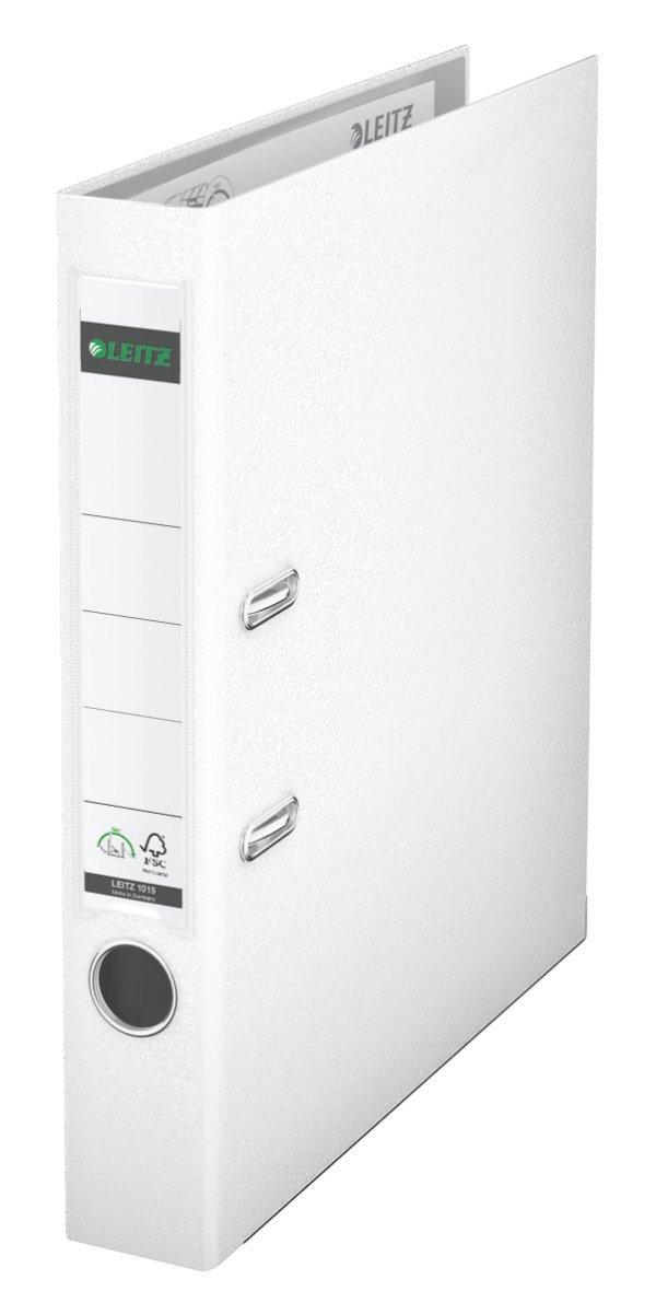 LEITZ Lever Arch File A4 55mm Back Width 2-Hole 350-Sheet Capacity White 1015-50-01
