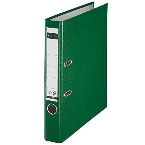 LEITZ Lever Arch File A4 55mm Back Width 2-Hole 350-Sheet Capacity Green 10155055