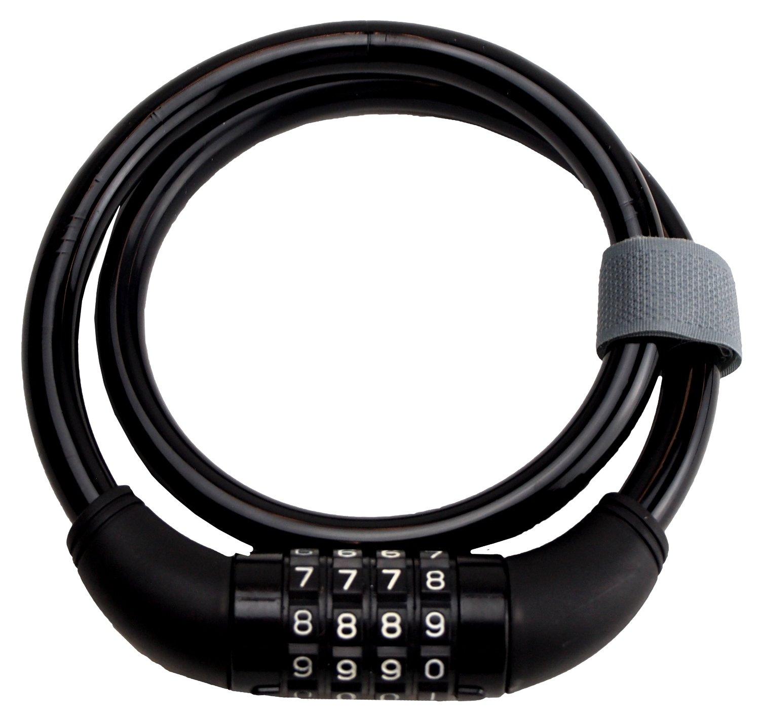 PALMY Number Set Wire Lock P-4273/Φ12×700mm Black