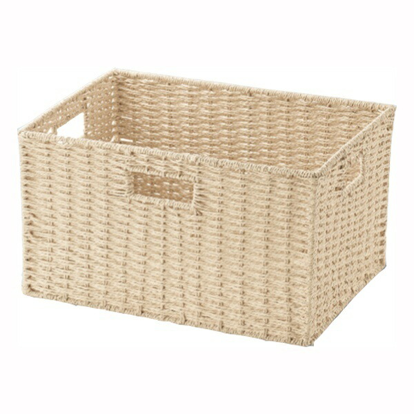 Tidorisangyou Basket Multi Product Size (approx.): W36 x D26 x H20 cm Paper Basket Full Type Beige CH04816