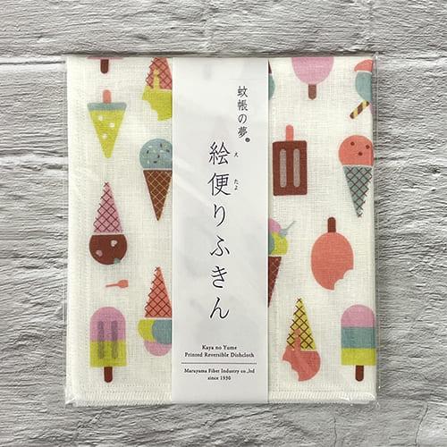 Dream of a Mosquito Net Picture Postcard Dishcloth Ice Cream