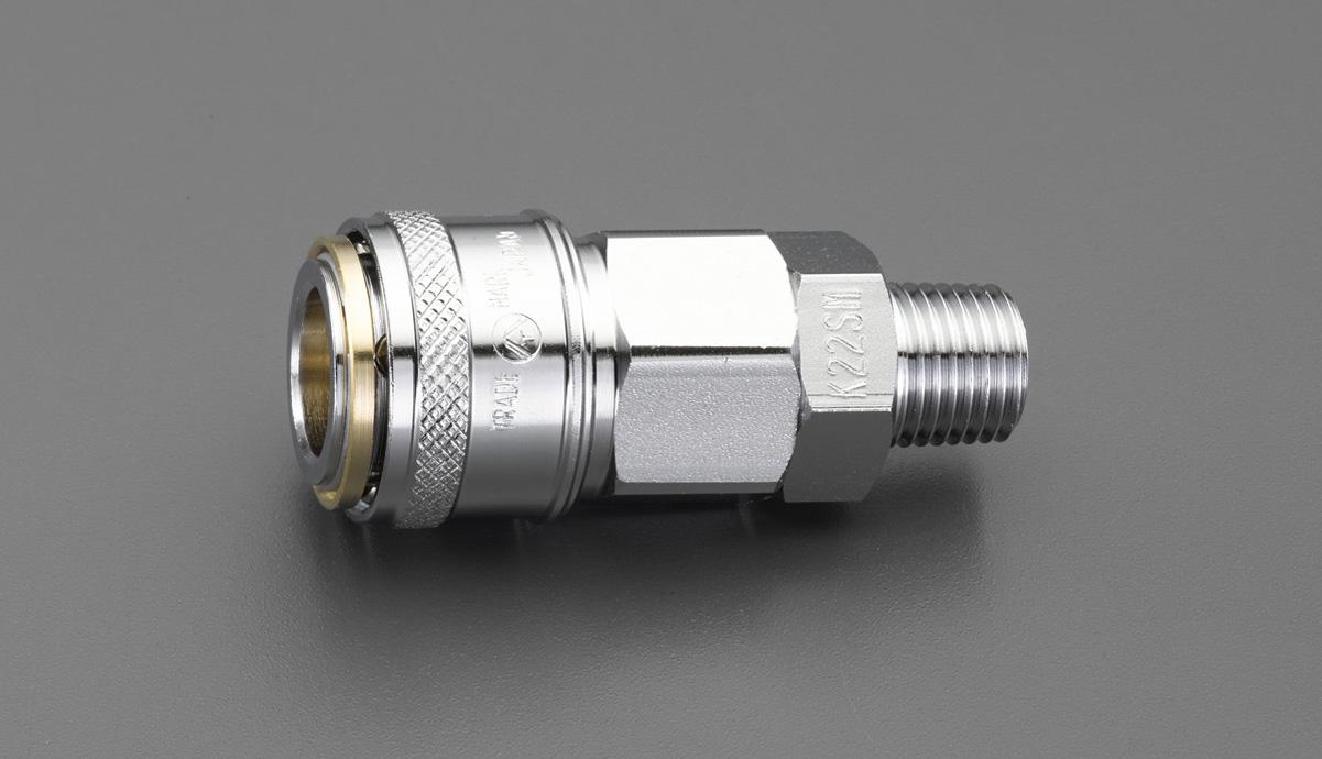 ESCO R1/4 Male Thread Coupling (One-Push) EA140DP-2