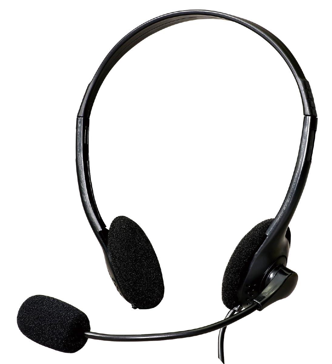 Artec Headset (USB Type) 51374 / For Telework / USB Type / With Volume Controller / Won't Cause Neck Pain