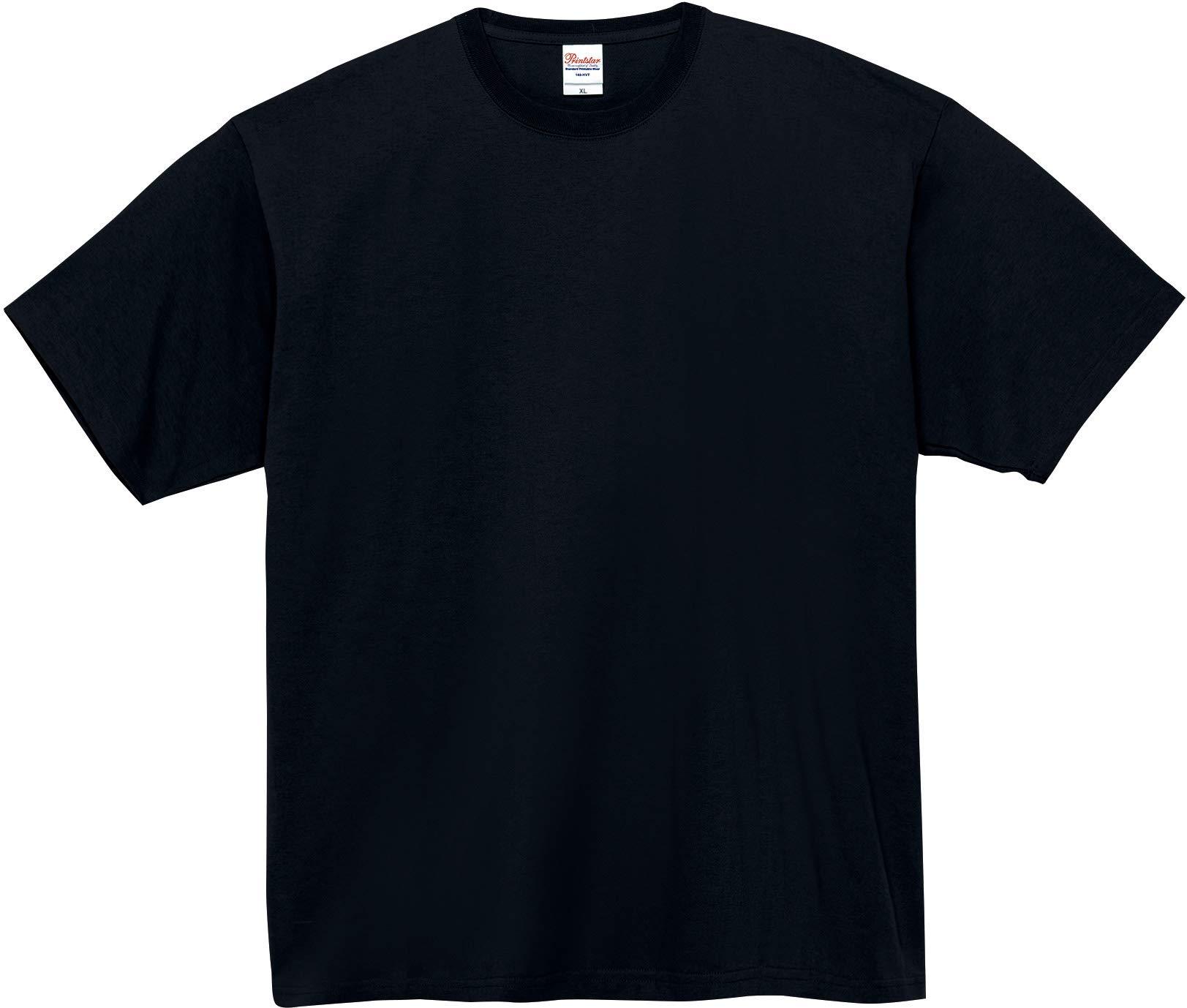 [Printstar] Short Sleeve 7.4 oz HVT Super Heavy T-Shirt Black Japan M (Equivalent to Japanese Size M)