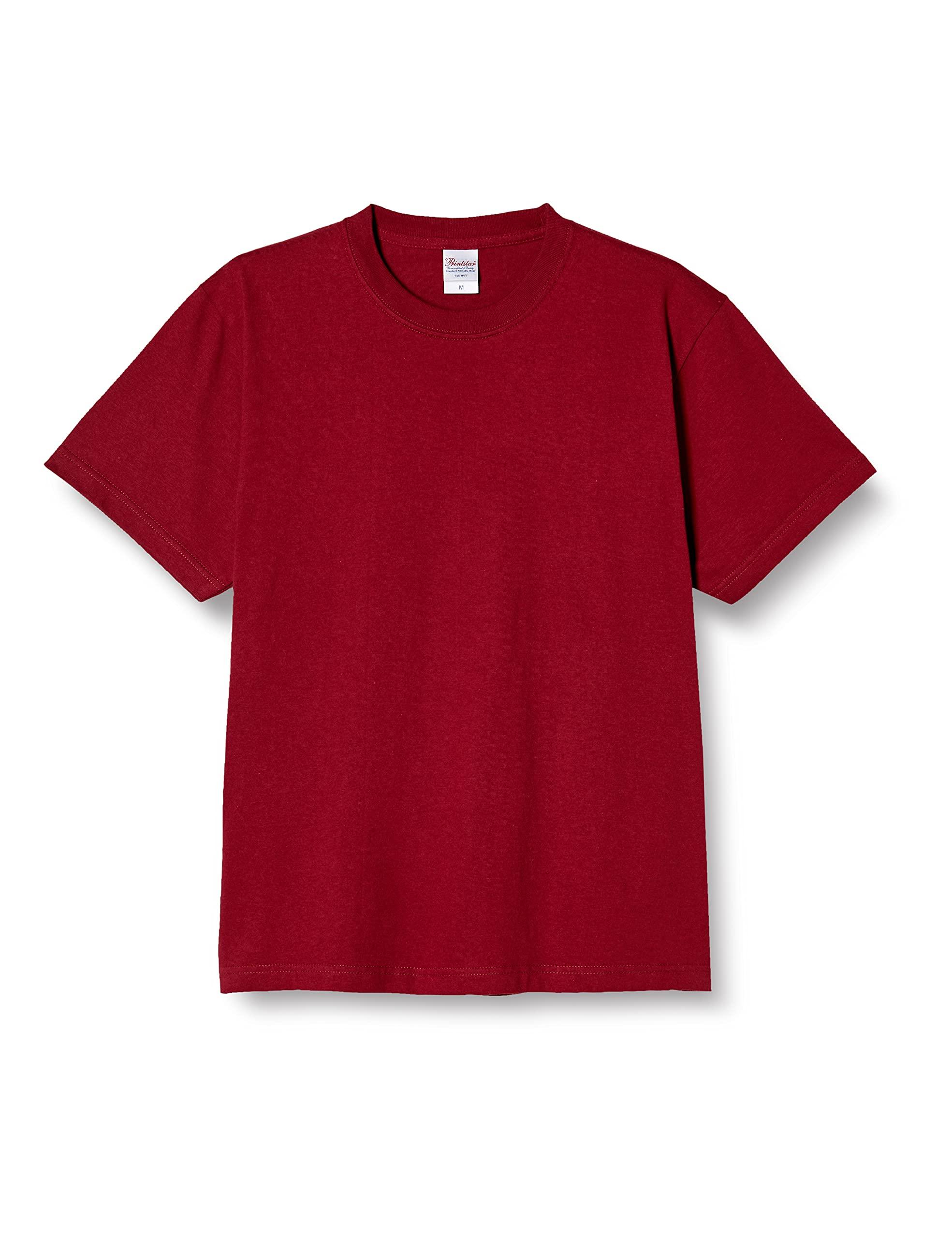 [Printstar] Short Sleeve 7.4 oz HVT Super Heavy T-Shirt Burgundy Japan S (Equivalent to Japanese Size S)
