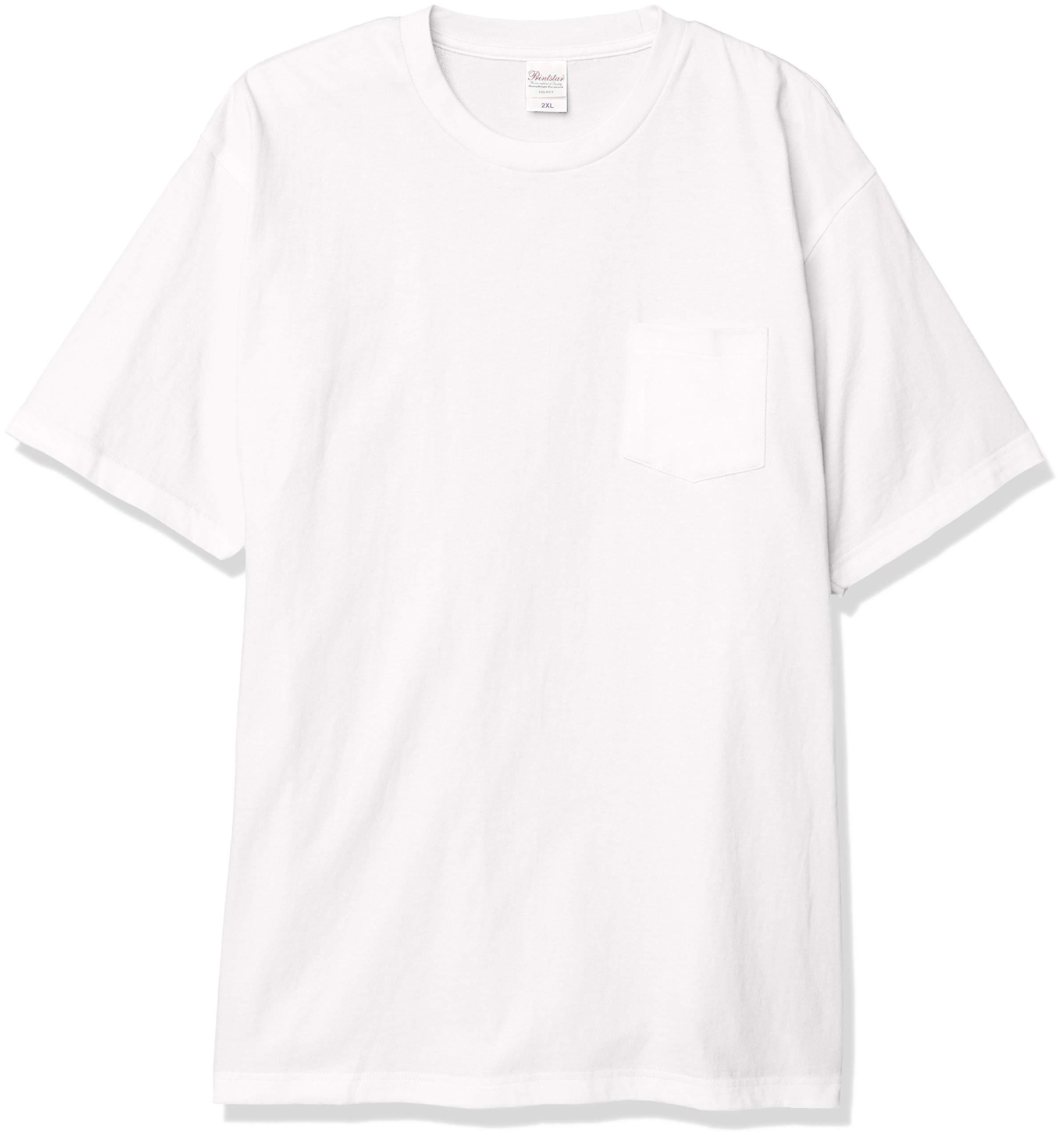 [Printstar] Short Sleeve 5.6 oz Heavyweight Pocket T-Shirt White Japan 3XL (-)