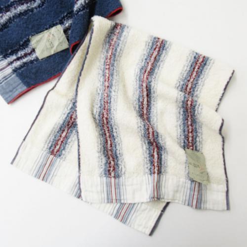 Imabari Towel CONTEX 40 Stripe Face Towel Ivory