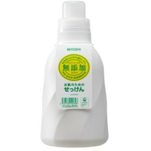 Miyoshi Soap Additive-Free Liquid Laundry Soap for Your Skin, Main Bottle, 1100ml, 1 Bottle
