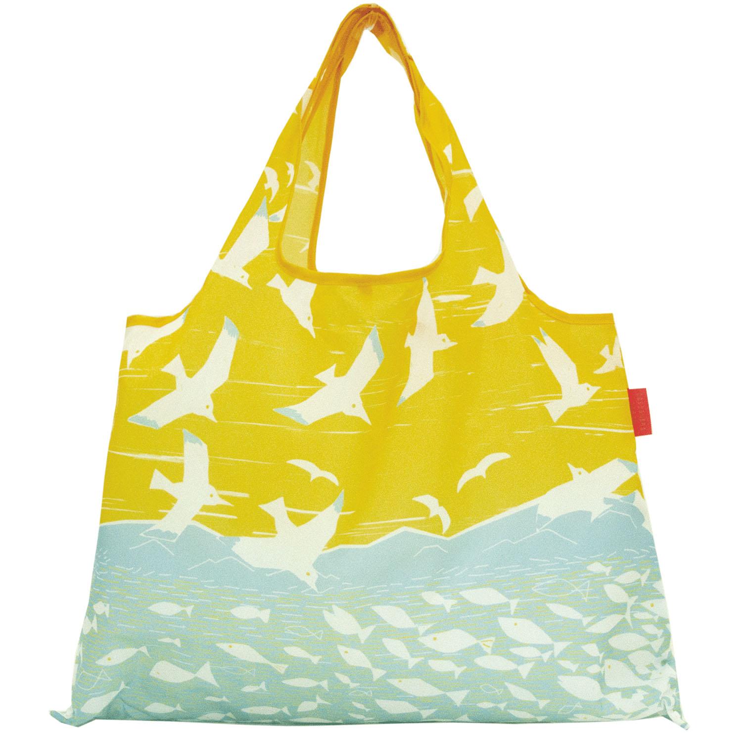 [Prairie Dog] Shopping Bag Designers Japan 2WAY Shopping Bag Seagull VS Fish