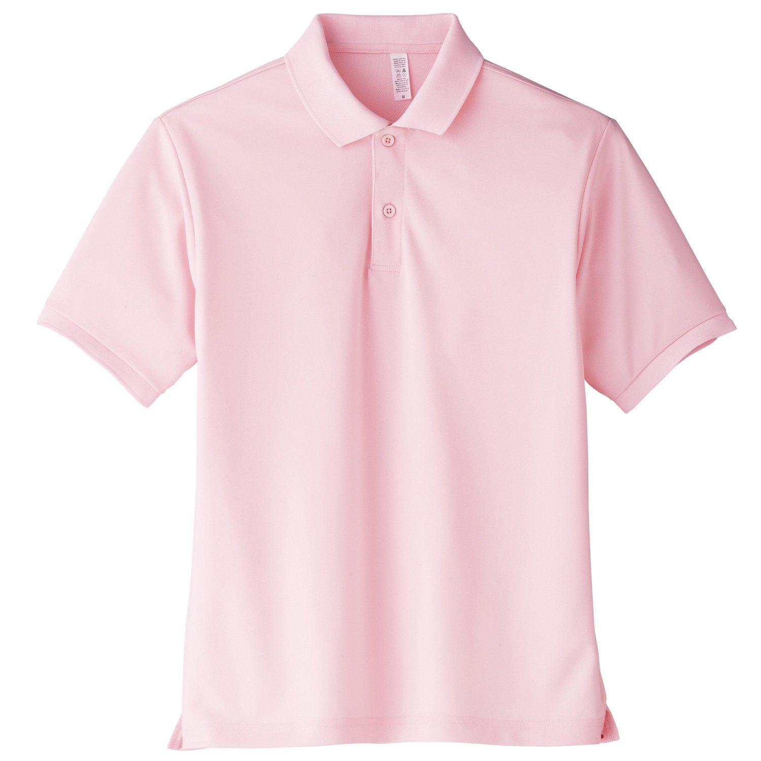 LIFEMAX Polo Shirt Unisex Honeycomb Mesh GL Light Pink MS3111