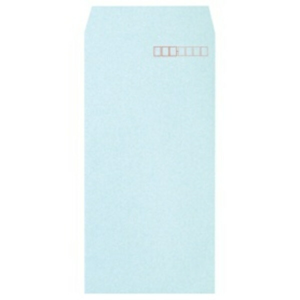 Heart-Patterned Opaque Color Envelopes with One-Touch Tape Long 3 Size, 80g/m² Pastel Blue XEP271 1 Pack (100 Sheets)