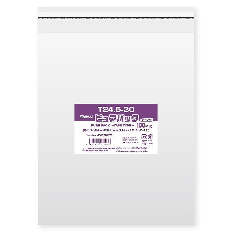 SWAN OPP Bag Pure Pack T24.5-30 (with Tape) 100 Sheets