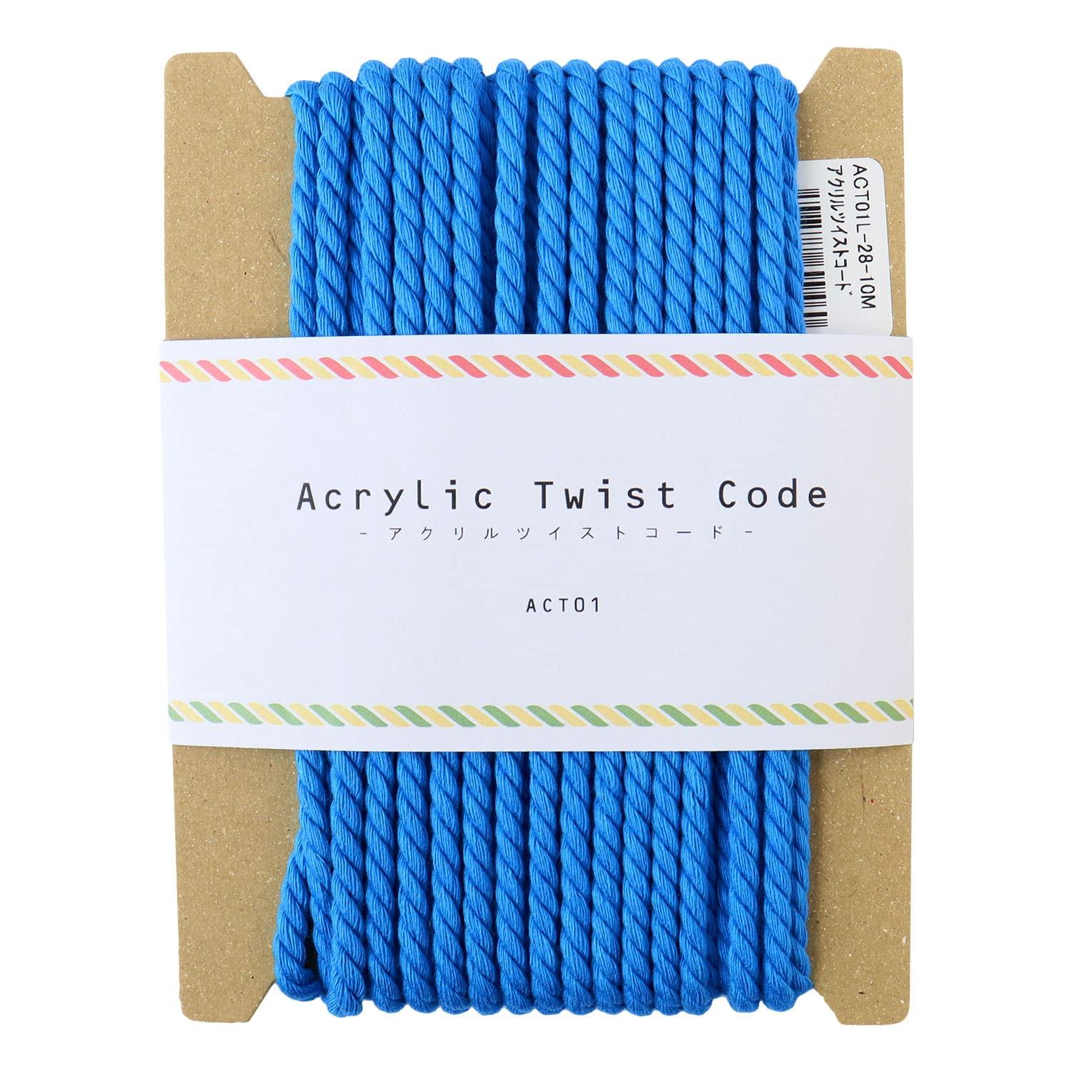Nippon Chuko NBK Acrylic Twisted Cord φ5.5mm 10m Blue ACT01L-28-10M