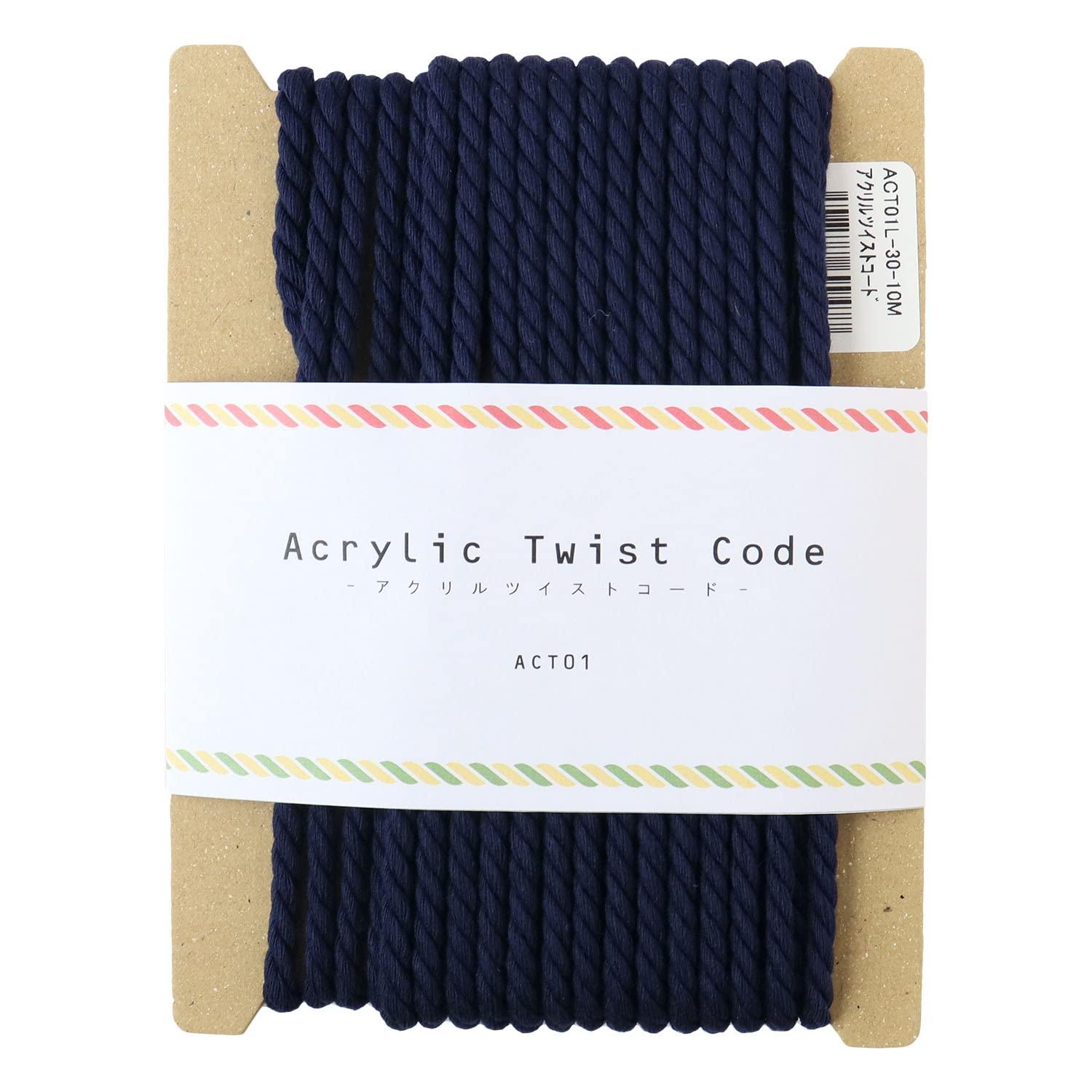 Nippon Chuko NBK Acrylic Twisted Cord φ5.5mm 10m Navy ACT01L-30-10M
