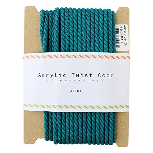 Nippon Chuko Acrylic Twisted Cord φ5.5mm 10m Emerald Green ACT01L-G9-10M Craft Supplies String/Cord Acrylic Twisted Cord