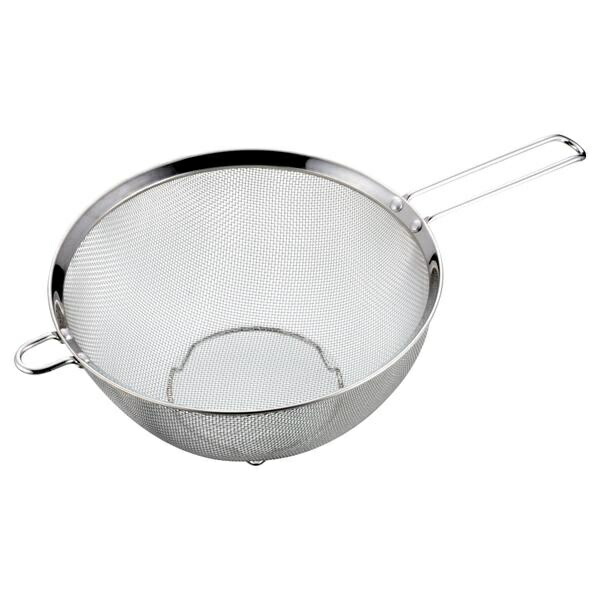 Pearl Metal Strainer Colander with Stand, 21cm, Stainless Steel, At Aqua HB-4100