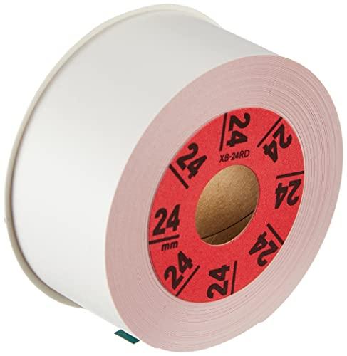 Casio LabelWriter Latico Refill Tape Red with Black Text 24mm XB-24RD