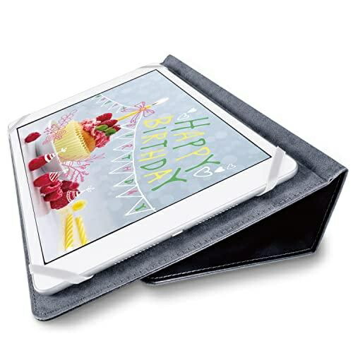 ELECOM Universal Tablet Case Cover Wallet-Style Case Soft Leather 2-Angle Stand Pen Holder 8.5-11.5 Inch Black TB-10SPG2LBK