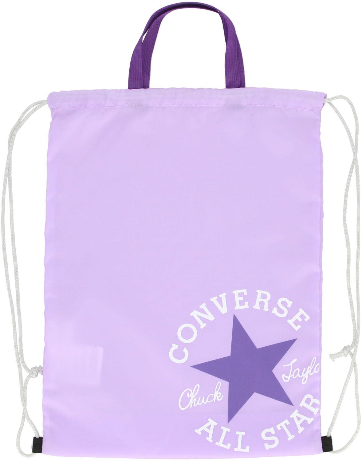 [Converse] Laundry Bag Drawstring Pouch M C22550935S Pastel Purple × Purple