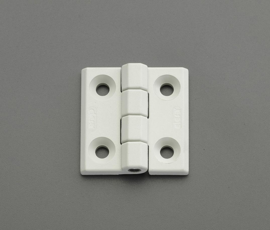 40x40mm Flat Hinge (Polyamide / Gray-White)