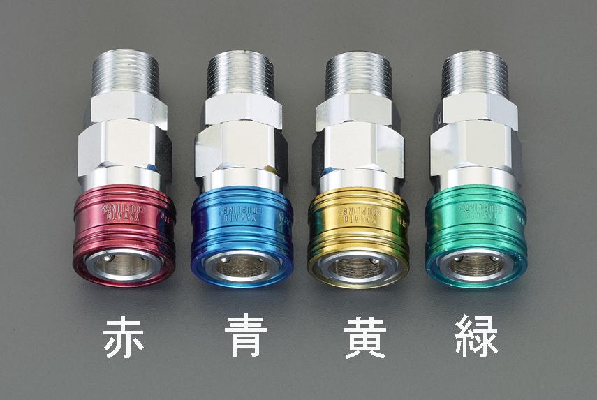 R3/8 Male Thread Coupling (for Air Hose / Blue)