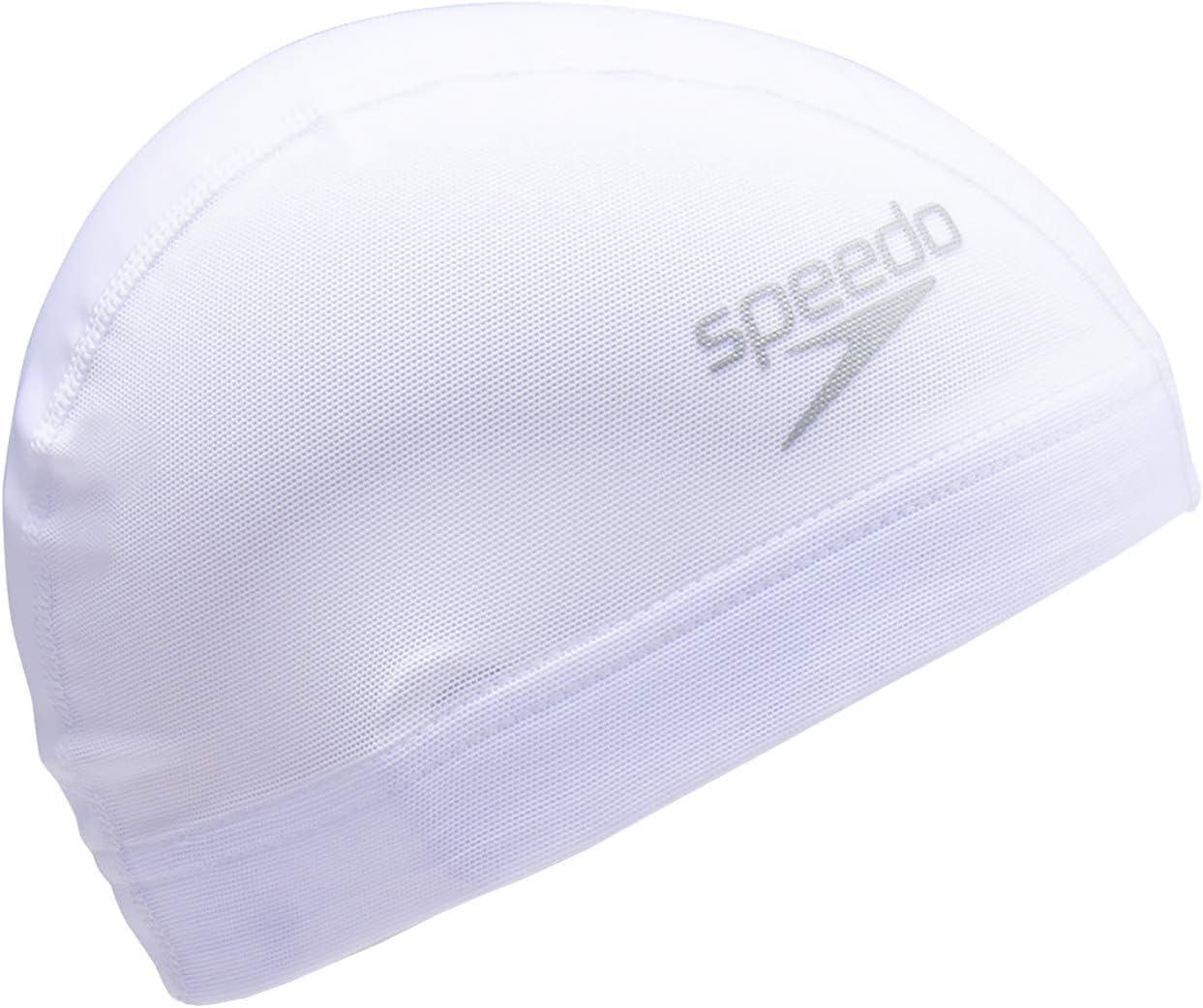 Speedo Swim Cap Logo Mesh Cap Unisex SE12050 White L