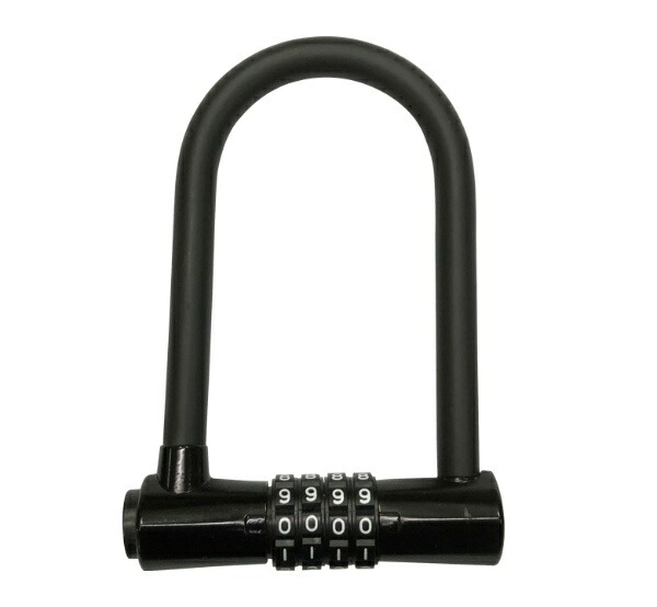 J&C Adjustable Dial U-Lock JC074UL BK Black
