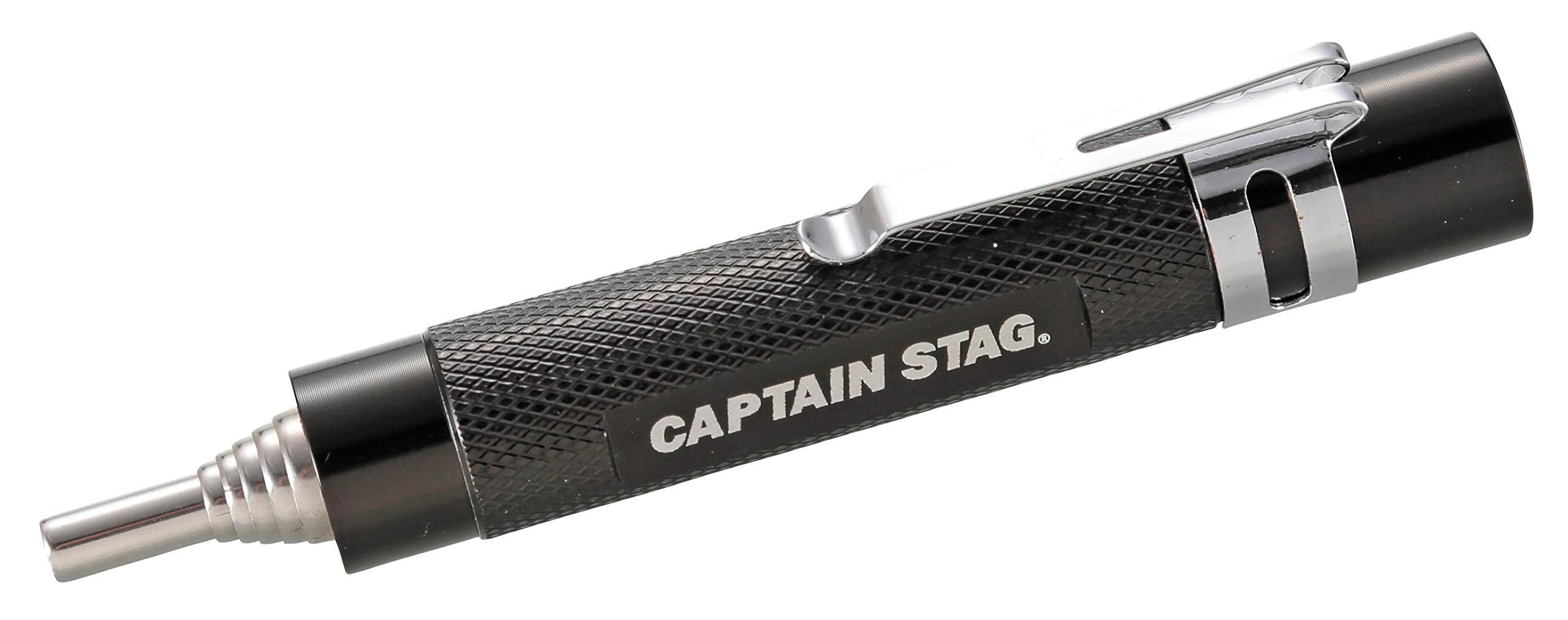CAPTAIN STAG Bellows Fire Starter Tool with Blower, Telescopic Length 110~480mm, Compact with Clip, Includes Storage Bag UG-3258