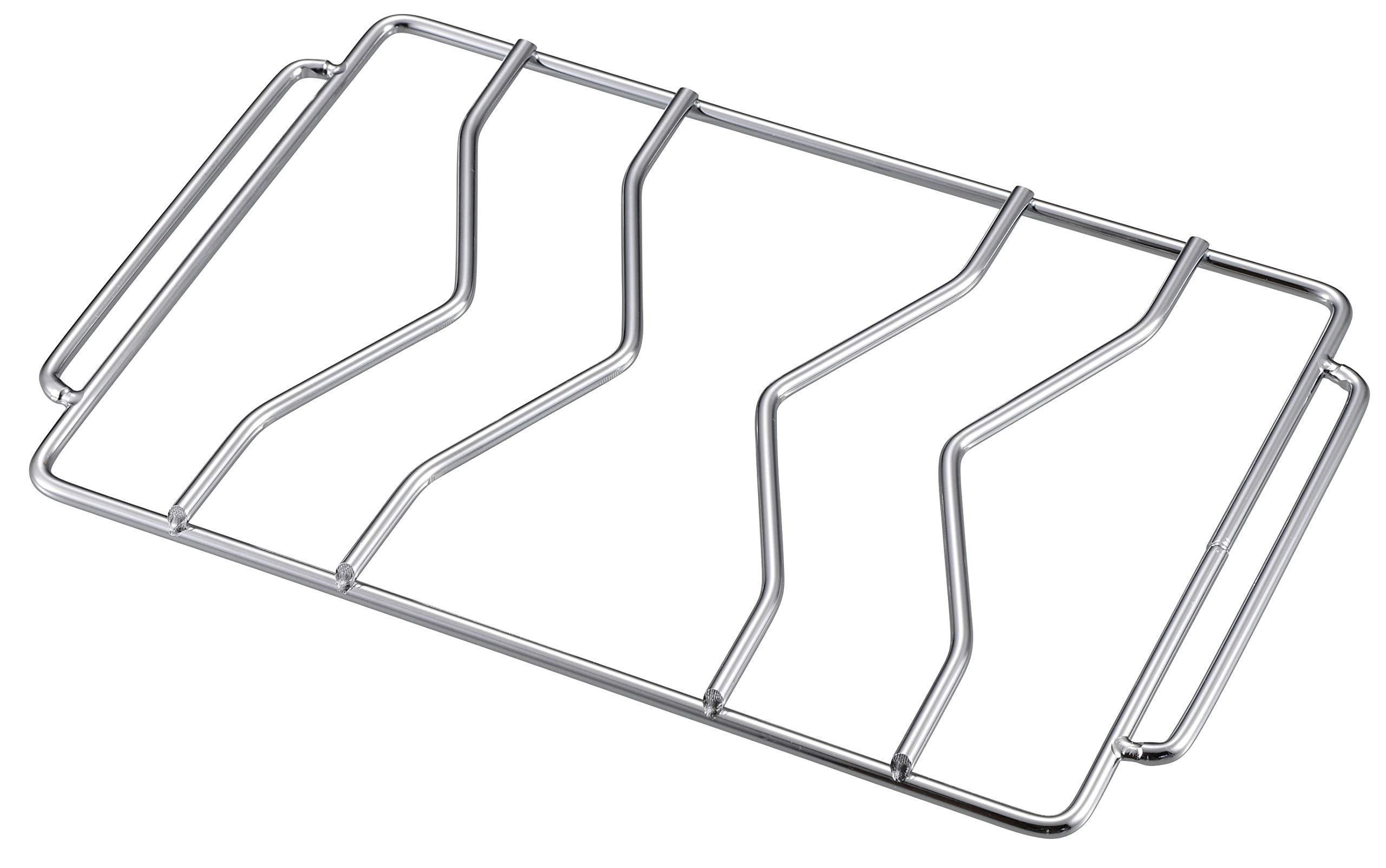 CAPTAIN STAG Barbecue Grill & Fire Pit 2-in-1 Folding Stove Smart Grill B5 Size Trivet UG-2037 Silver 275×175mm