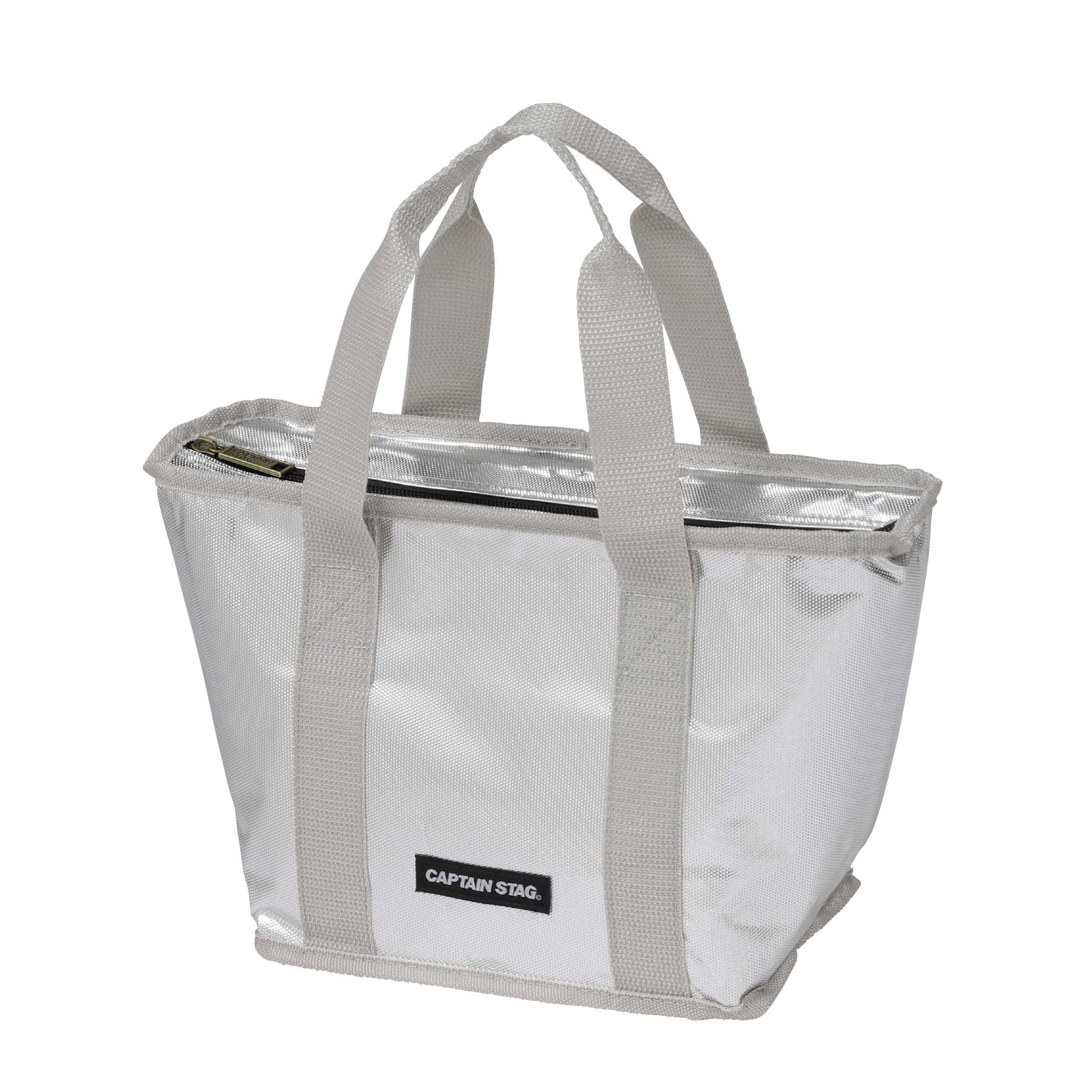 CAPTAIN STAG Insulated Bag Cooler Bag Tote Cooler Bag 4L Capacity Silver Delis UE-655